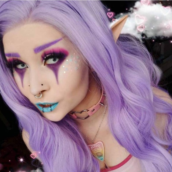 💫22” PASTEL PURPLE BODY WAVY LACE FRONT WIG *NWT*